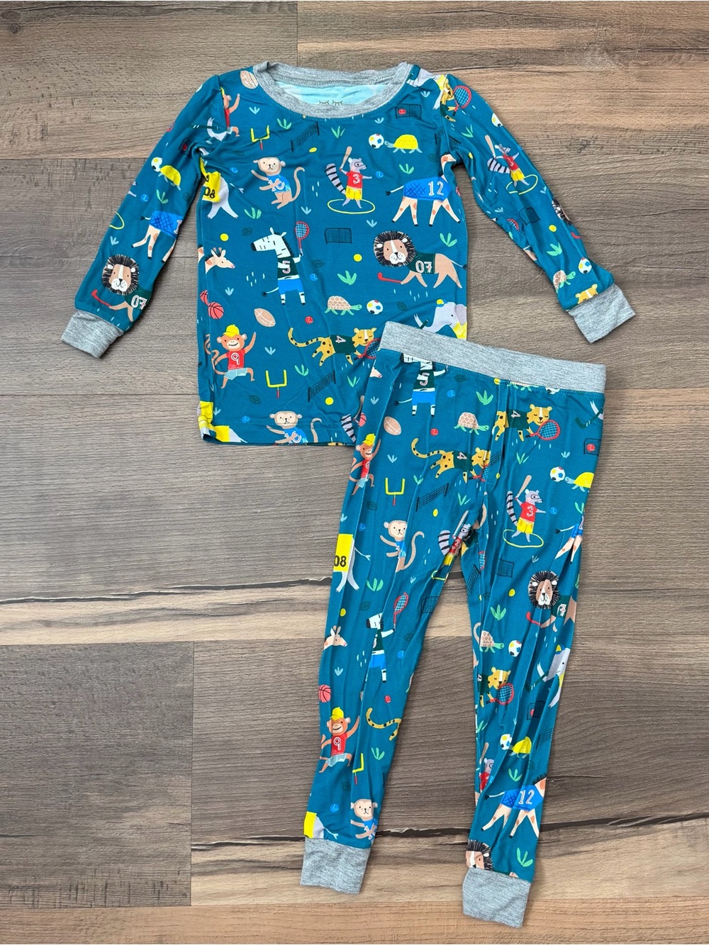 Little Sleepies Animal All-Stars Two-Piece Bamboo Pajama Set Size 18-24 Months